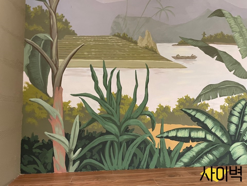 달콤커피 교대점 벽화 시공 사진 4